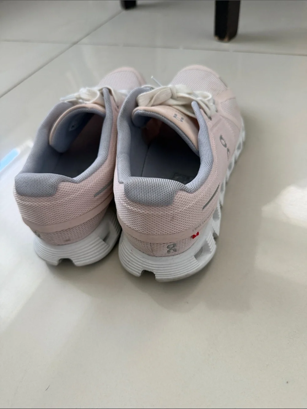On Running Women's Pink Mesh Athletic Sneakers